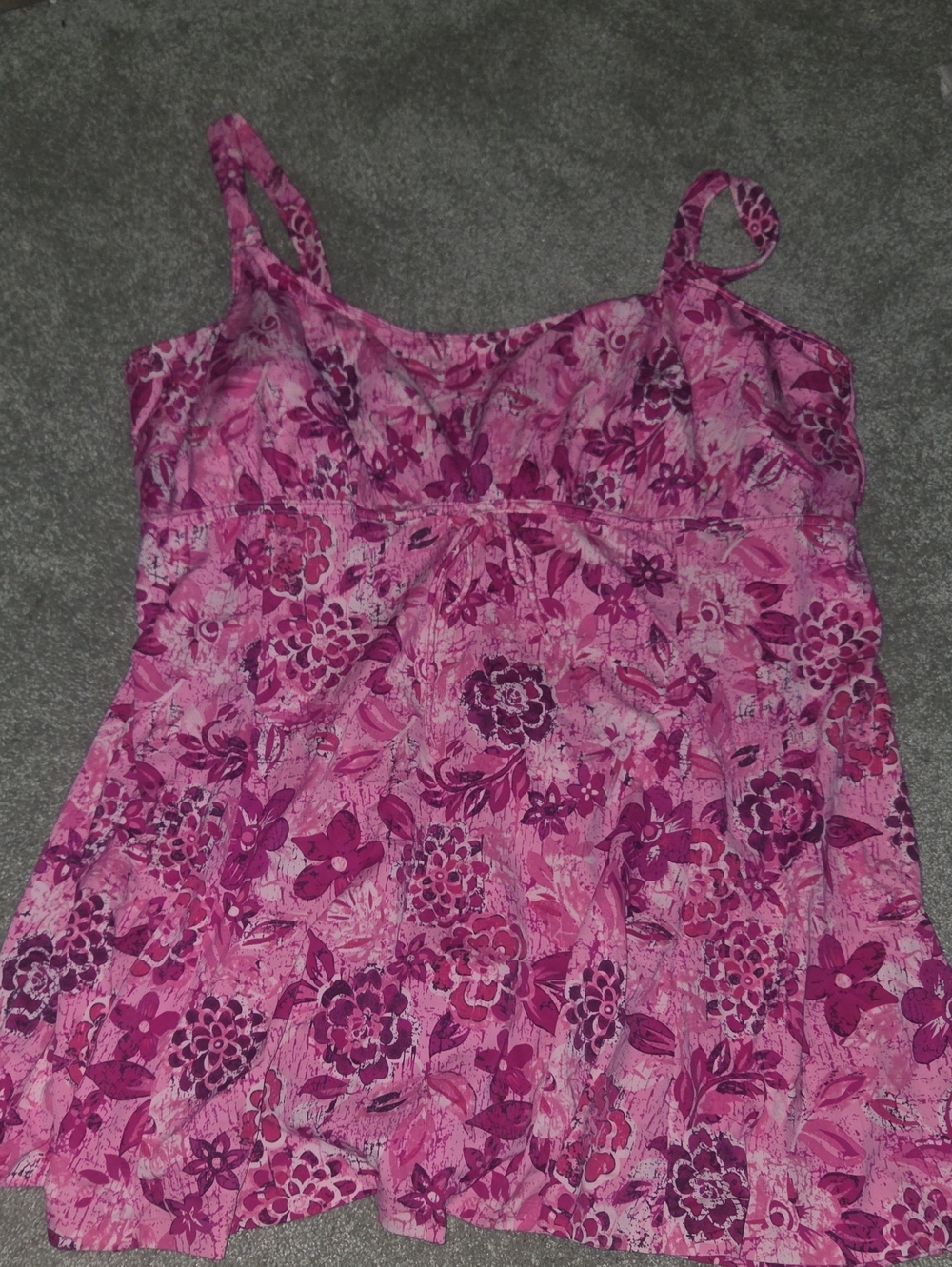 Pink Floral Sleeveless Women’s Top